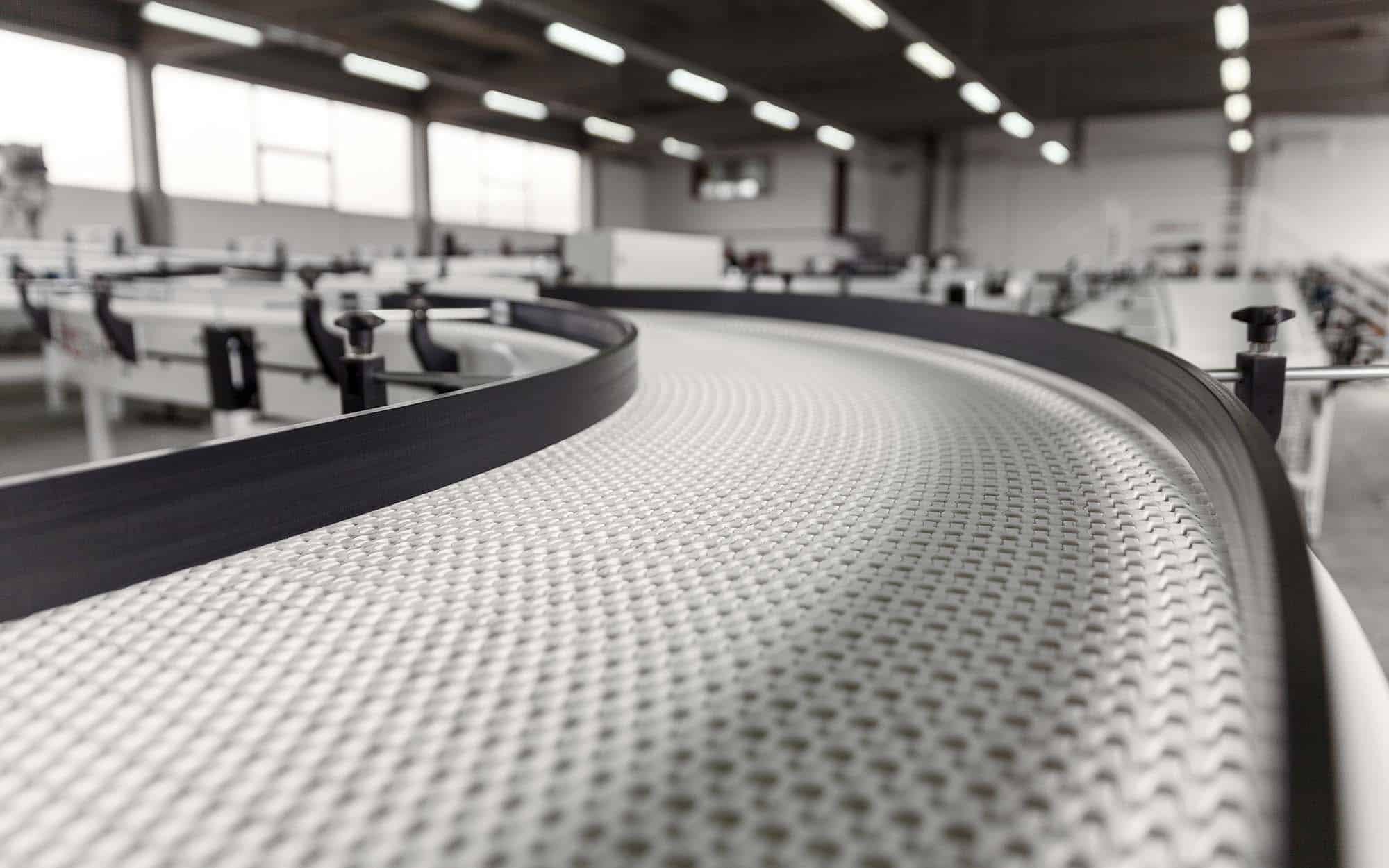 Close Up View Of A Warehouse Conveyer