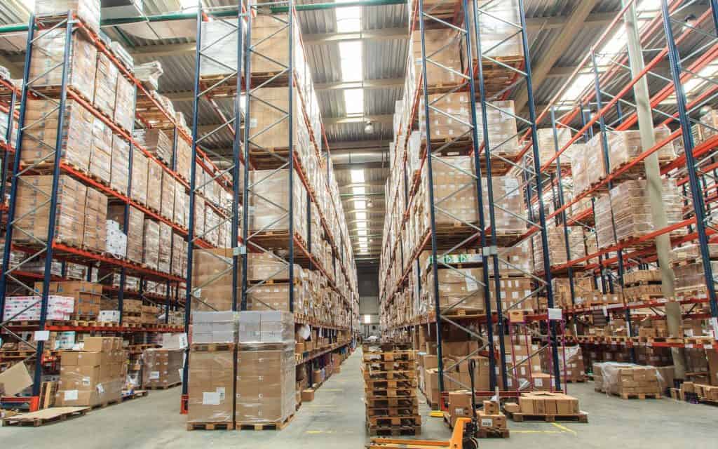 Inside View Of A Warehouse With Large Shelves Warehouse Solutions 1024x640