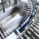 Warehouse conveyer system inside large warehouse