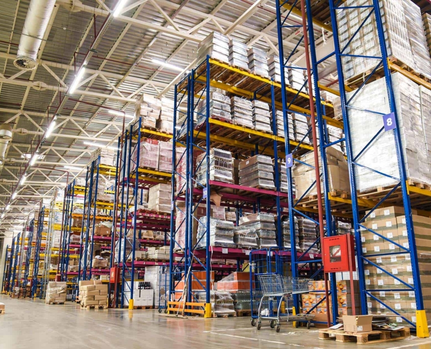 Warehouse Storage Solutions With Large Warehouse Shelves